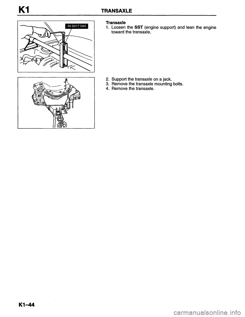 MAZDA MX-6 1996  Workshop Manual 