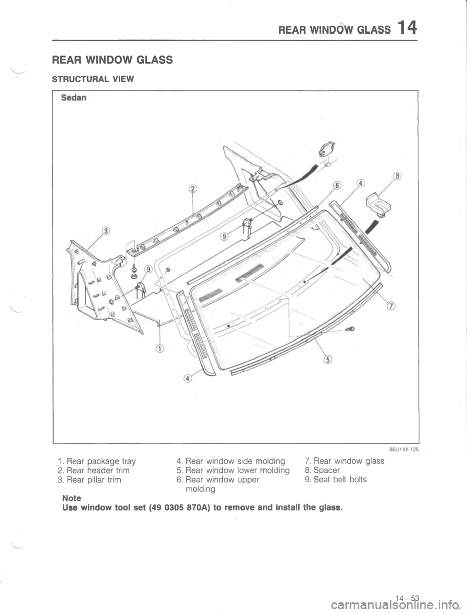 MAZDA MX-6 1988  Workshop Manual  "& +##4
=

;
H


=GB 