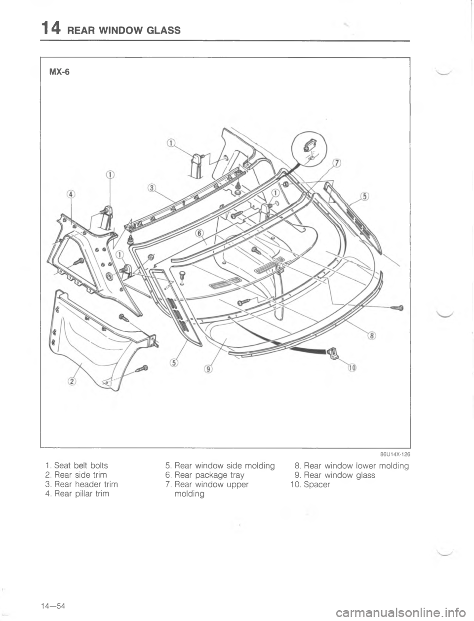 MAZDA MX-6 1988  Workshop Manual G4


;
H
G 