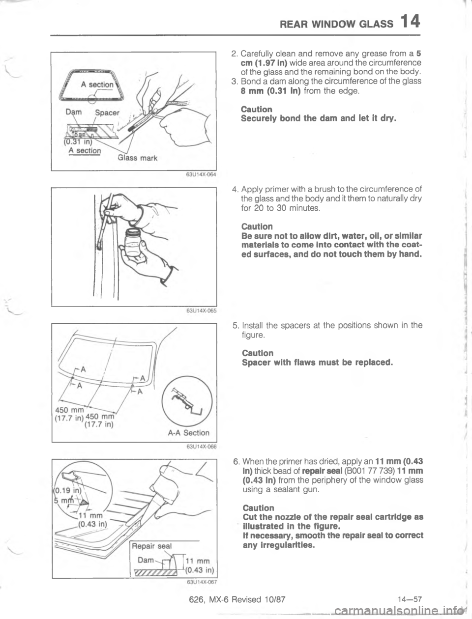 MAZDA MX-6 1988  Workshop Manual 454 ),/ @.77;7


H
B

1
G



&
\(
	
C


1
<
	2

	



2
<;<$ 