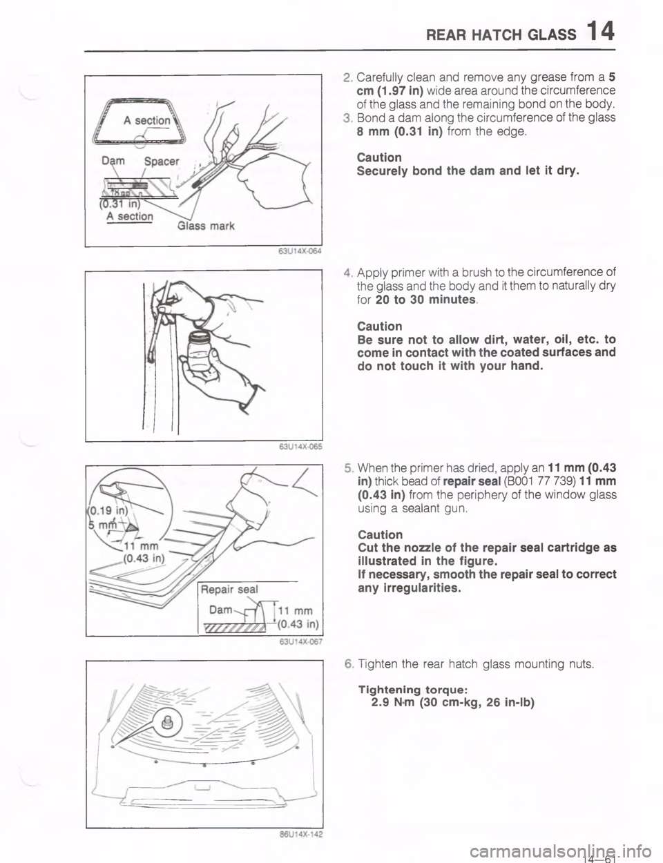 MAZDA MX-6 1988  Workshop Manual 454 9#(9 @.77\(7
#

8
@




-

:"
#

/
2/
4
	





#

 