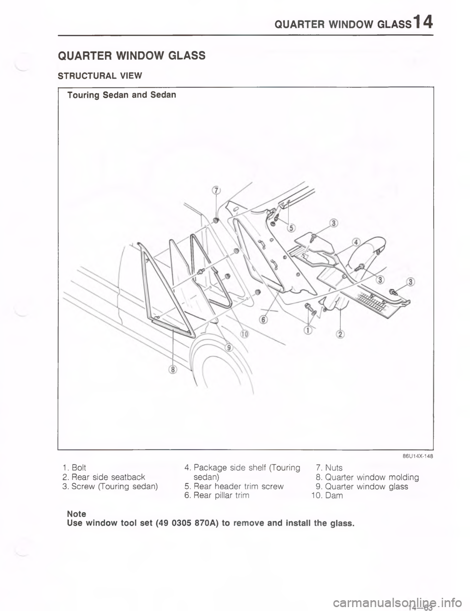 MAZDA MX-6 1988  Workshop Manual U:4#54 ),/ @.77




;
H
<

=*" 