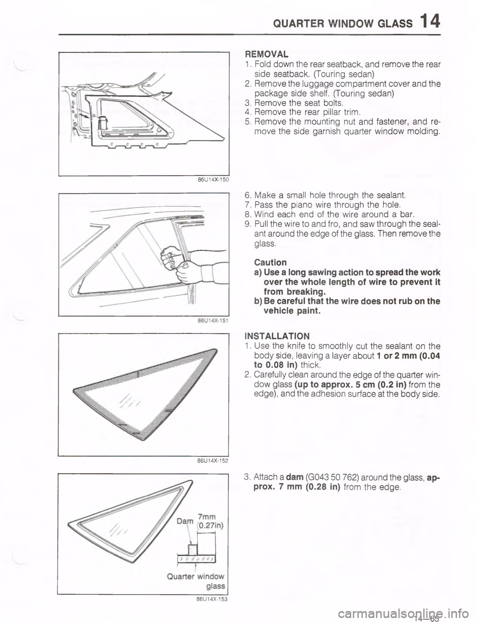 MAZDA MX-6 1988  Workshop Manual U:4#54 ),/ @.77

	
;

H
G
C


<
D







%
15:"
\(


!/

;
4


H2
G 