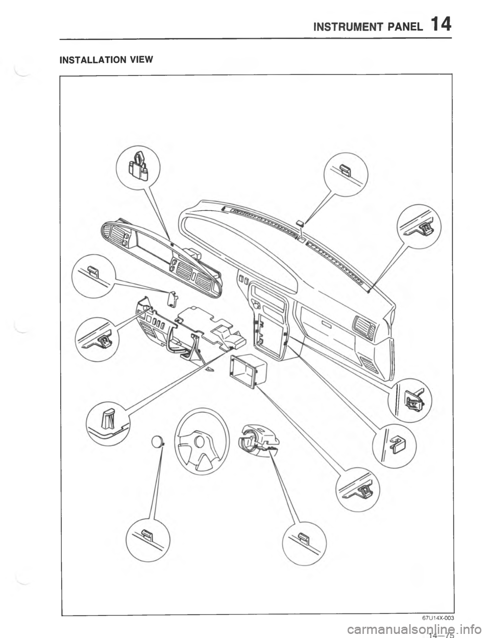 MAZDA MX-6 1988  Workshop Manual )7#4:5)# -)5.	<D 