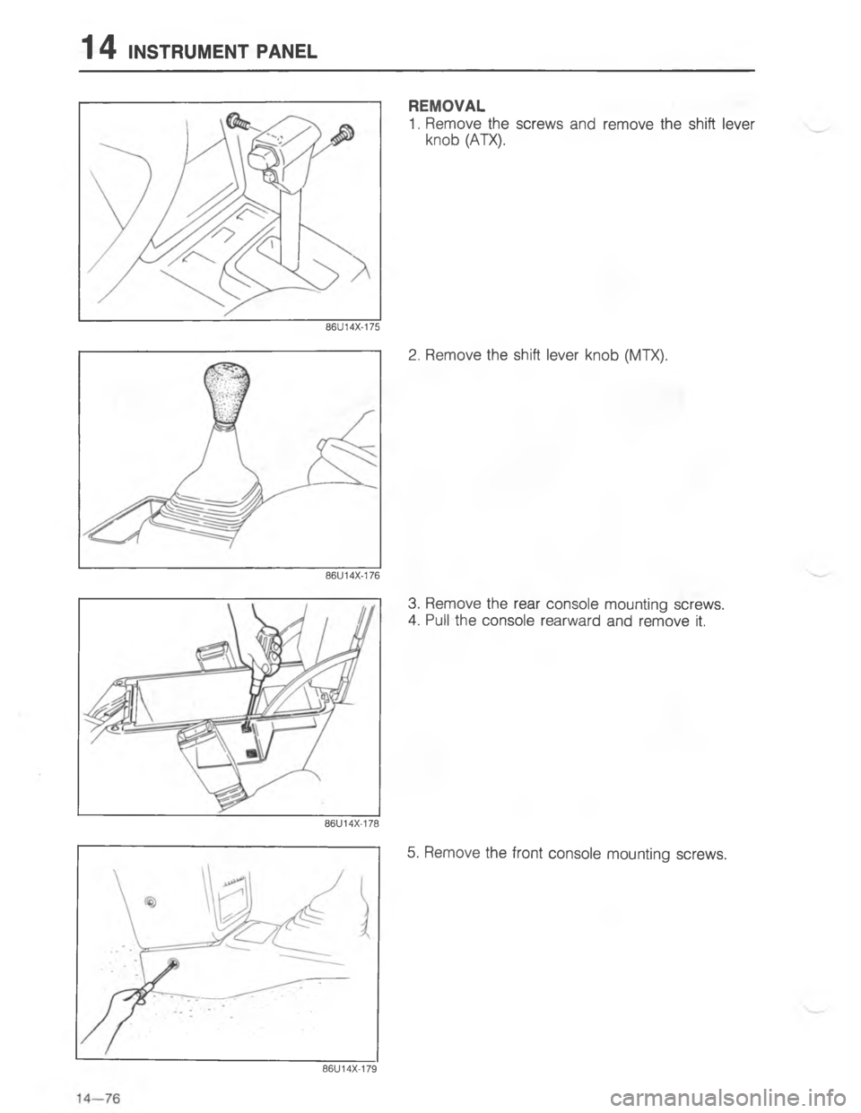 MAZDA MX-6 1988  Workshop Manual 	-\)7



;
<
H
G
C << 