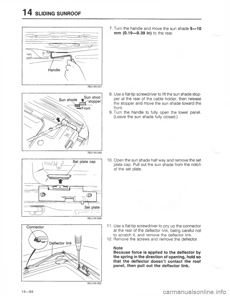 MAZDA MX-6 1988  Workshop Manual 	-7.,\)@D7
&&
$





2




$





:


D 