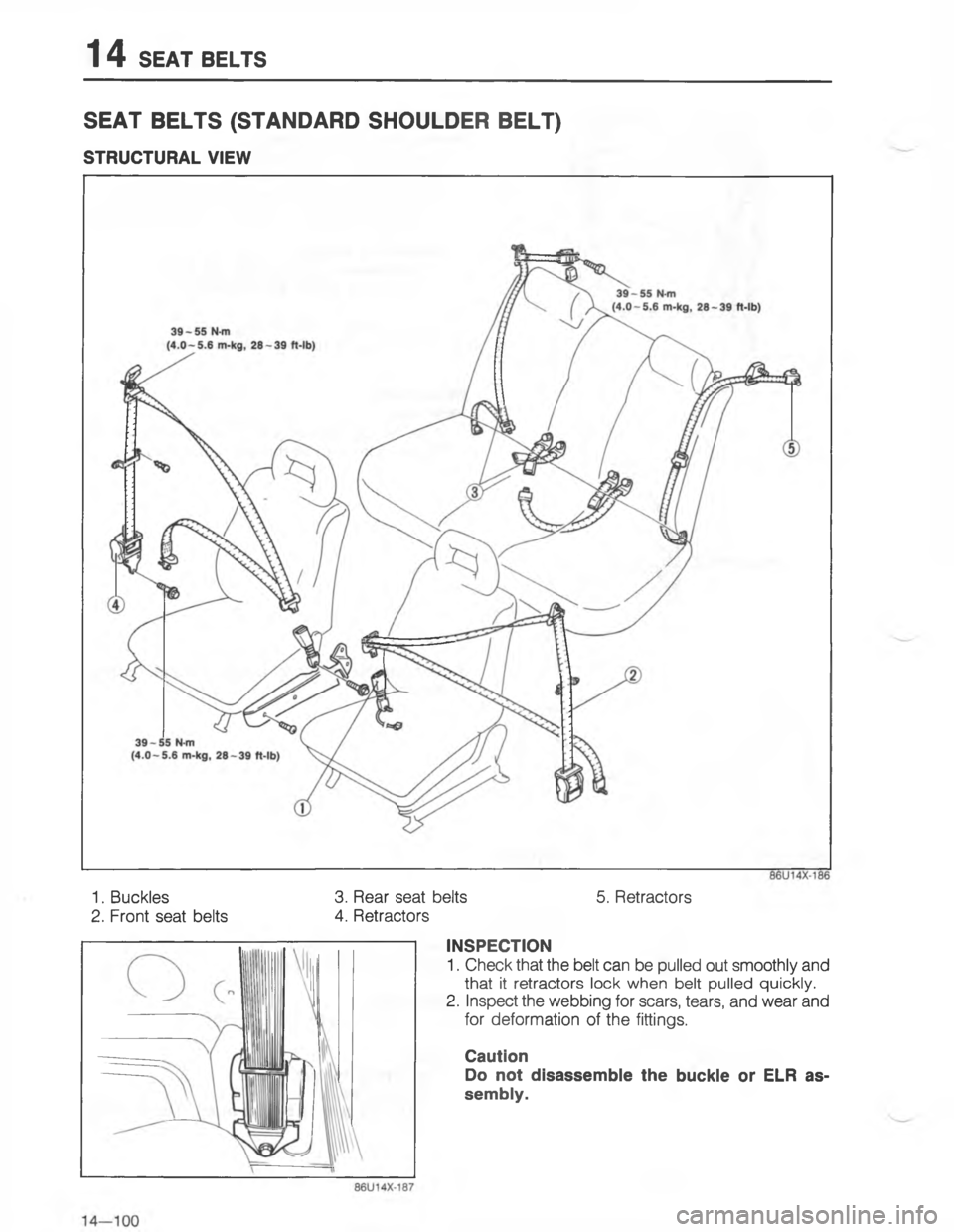 MAZDA MX-6 1988  Workshop Manual 	-75#G
=

;



;



* 