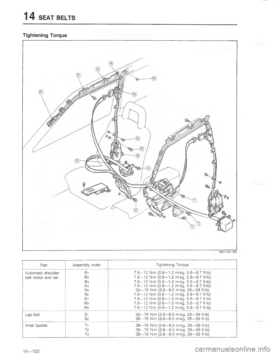 MAZDA MX-6 1988  Workshop Manual 	-75
-#
4D
!4D
4HD
4GD
4CHBD
4DB
4DD0
4D
4D
.&%HB
7
HBD
#
H
#
#H 