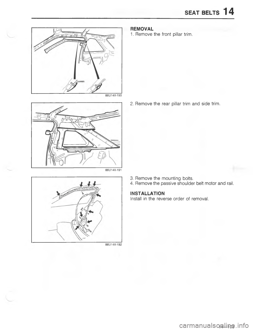 MAZDA MX-6 1988  Workshop Manual 75# 85.#7	; #
#$A

#H
G

G 