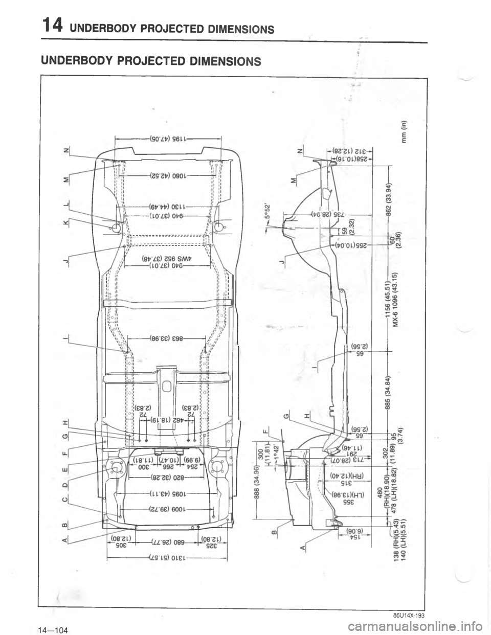 MAZDA MX-6 1988  Workshop Manual 	-/
/< 