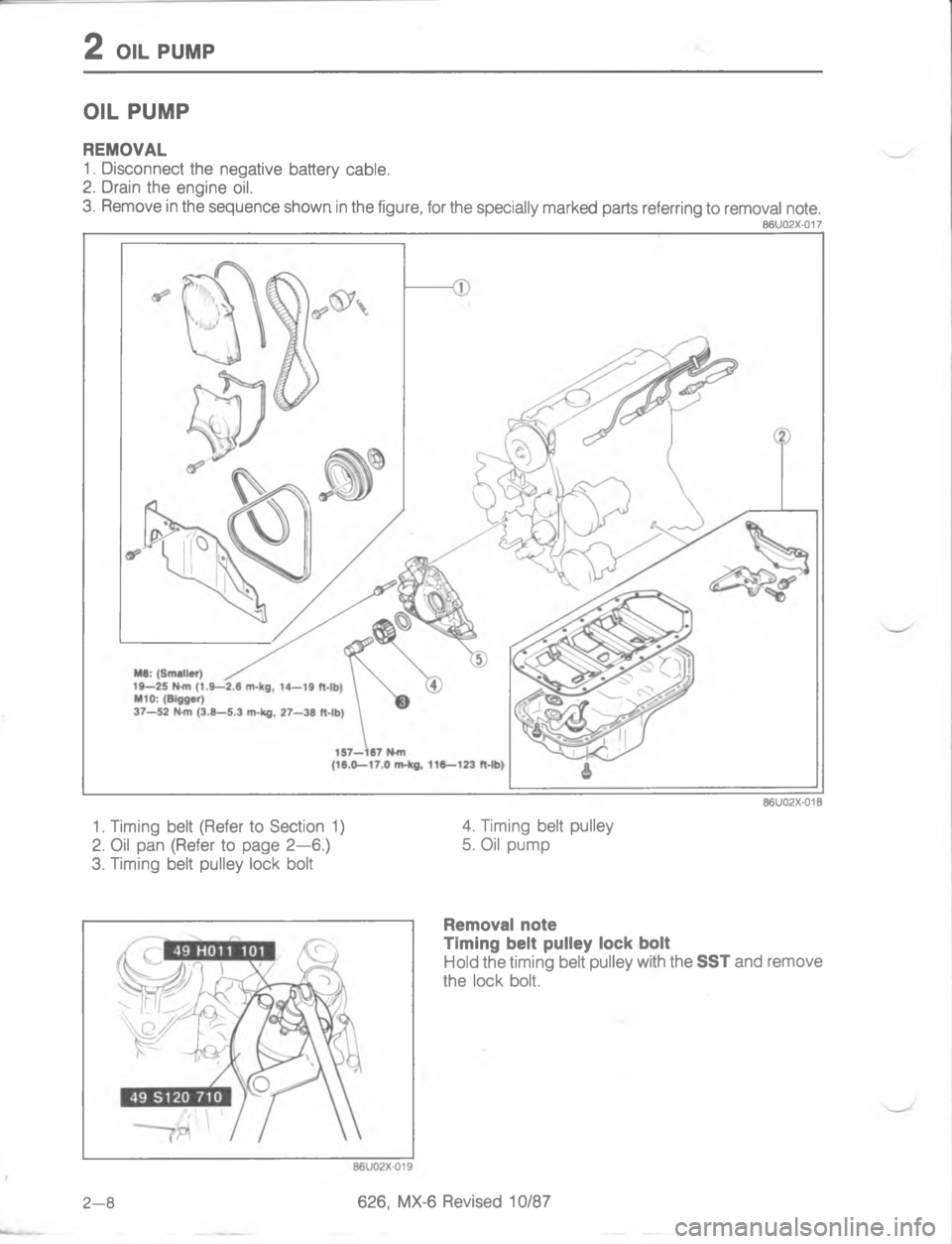 MAZDA MX-6 1988  Workshop Manual ;  /. -:-/. -:-


;
H


;
H
G
C


9
;<;< 
