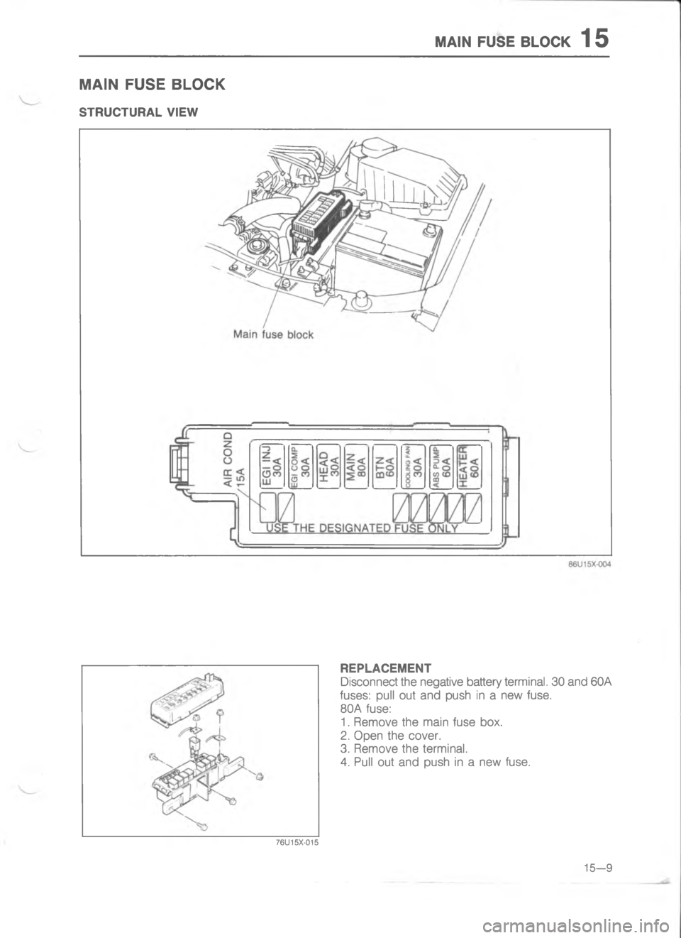 MAZDA MX-6 1988  Workshop Manual ) E:75 8./(R	S
=

,	

=

;
H
GD< 
