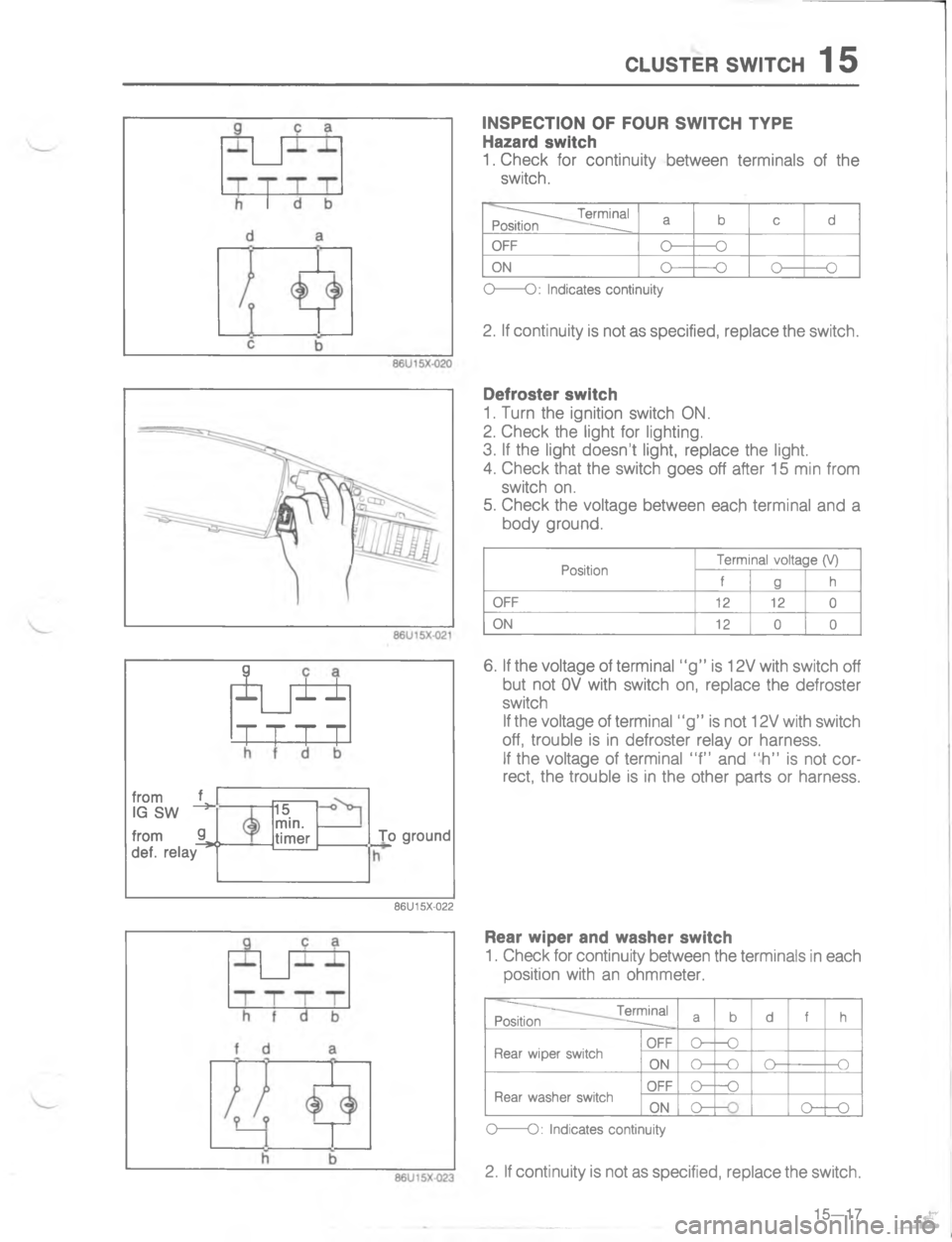 MAZDA MX-6 1988  Workshop Manual (.:7#54 7#(9	=




Z/

#


	
*
-]
!
/
QBB
/
/
B


;


;
H
G
	
C
!
-#


/

=
/

<
!
	




<
"

	
**
-
]
4/


/


4/


/




;Be 