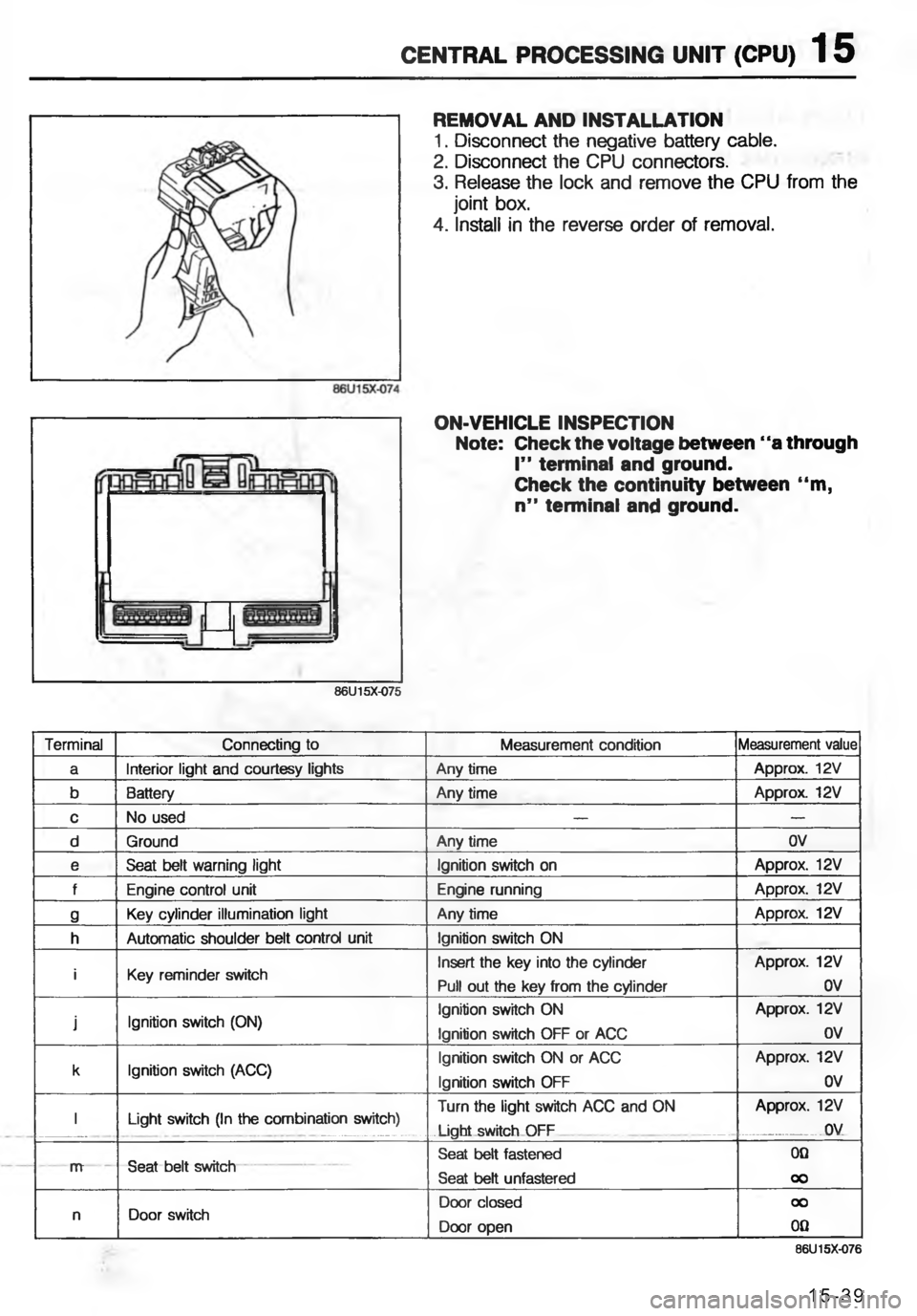MAZDA MX-6 1988  Workshop Manual (5)#4. -4/(577)@ :)# 2(-:3

;
H
W
G
A





#\(

A
!
B
/

7

55
R


R
-
/
W

/


/
#
.]

]/
7

7
,
,
n
 