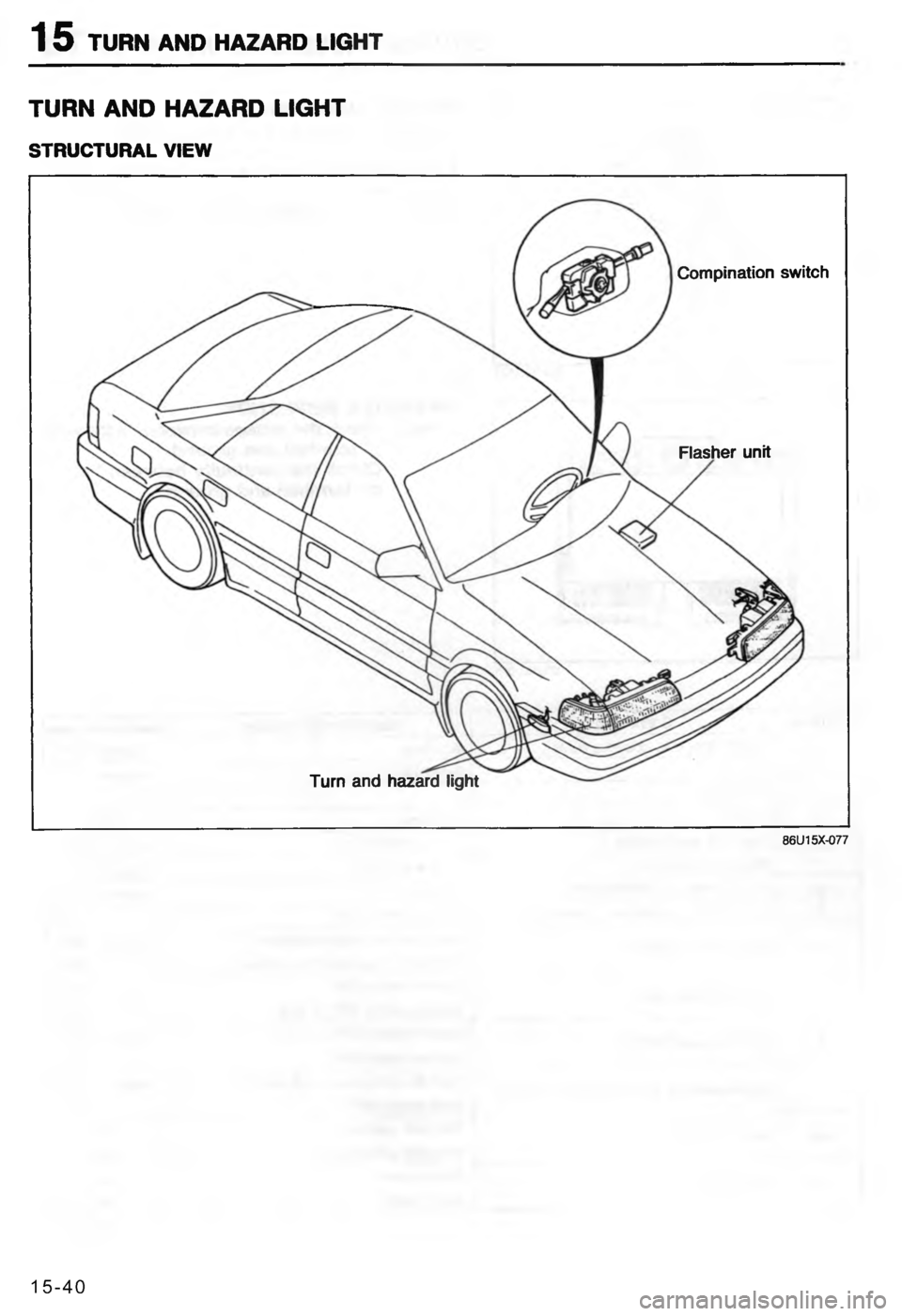 MAZDA MX-6 1988  Workshop Manual C #




 
