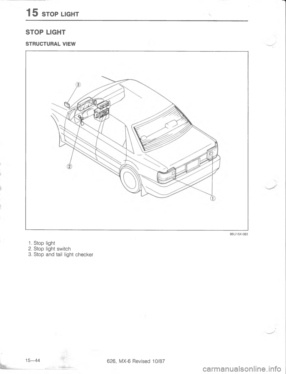 MAZDA MX-6 1988  Workshop Manual 	,7
=


;
H 