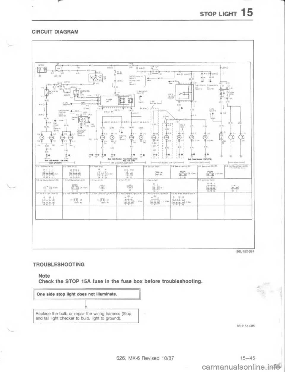 MAZDA MX-6 1988  Workshop Manual 7#/- .@9#	
=:0$


< 