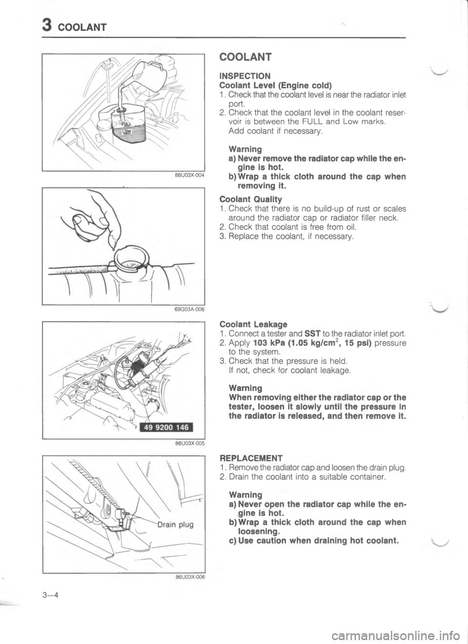 MAZDA MX-6 1988  Workshop Manual (//.)#


\(//.




;
&E.



.
1




;
H


;/		

H





 

;


.
1
!
#H 
