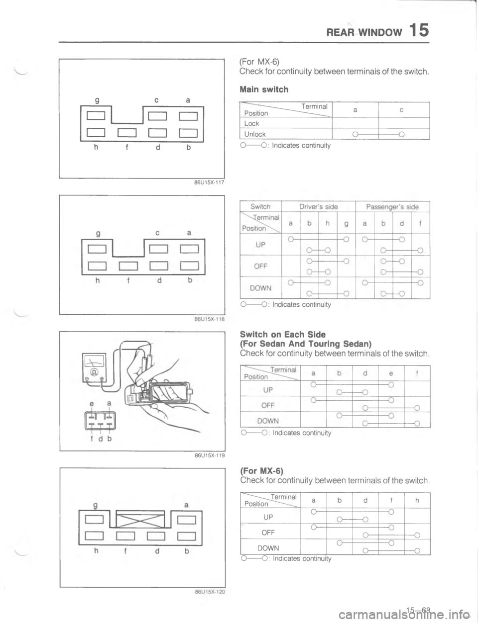 MAZDA MX-6 1988  Workshop Manual 454 ),/	
??
?
m
k?
?


!2E
\(

B#
-
.
:
/
/






4
\(



4
\(

- !


:=
/
BB
//
B
B
,
/B
B

 