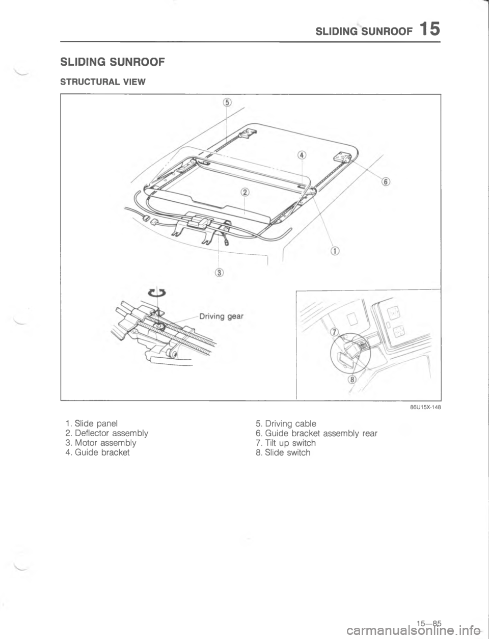 MAZDA MX-6 1988  Workshop Manual 7.,)@ 7:)4//E	7



;
H
GC
<
D
 