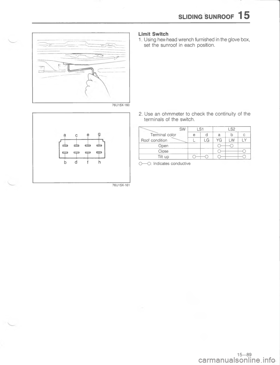 MAZDA MX-6 1988  Workshop Manual 7.,)@ 7:)4//E	D0

	

"
#
!;

E
#A
4
/
&

\(

#
B
/
D<: 