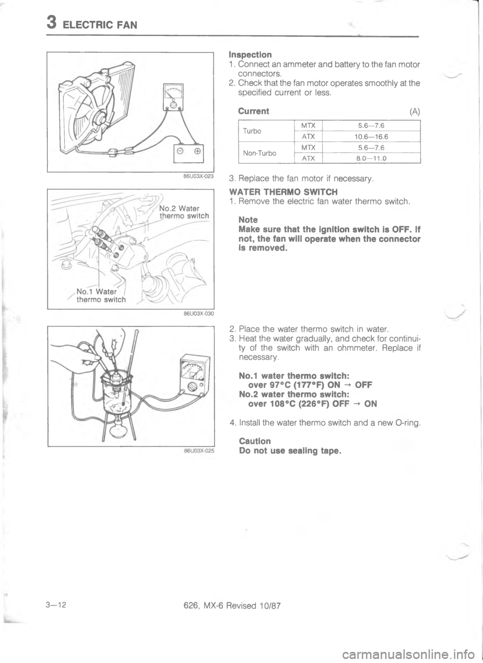 MAZDA MX-6 1988  Workshop Manual H 5\\
<


;
	
2
#


\)
P






H
	


<"


;
H
 





G

  \)
	
$
HB<;< 