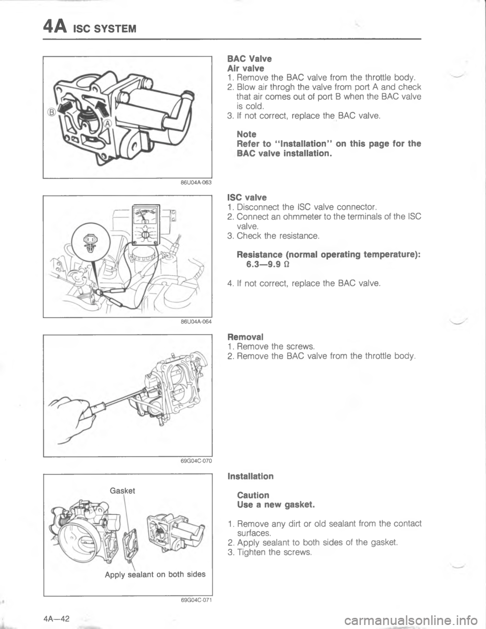 MAZDA MX-6 1988  Workshop Manual -:
	

;


H


:



;
&
H


G



;
<


=

	
;
H<@G 