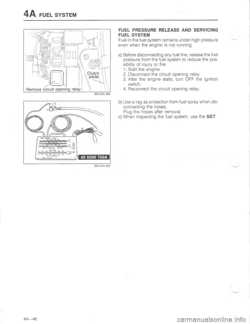 MAZDA MX-6 1988  Workshop Manual -E< G

E
&

		
	

;
H
	
G
!

-
 