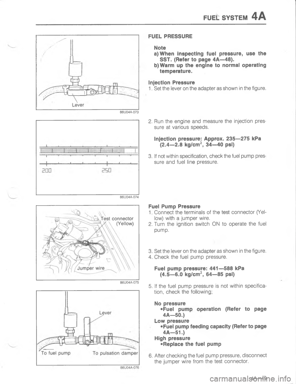 MAZDA MX-6 1988  Workshop Manual E:5. 767#5-



1




;
	

4
H
	




;

H
G
,
4
C


U
6
0
U
6

U

  
2G 