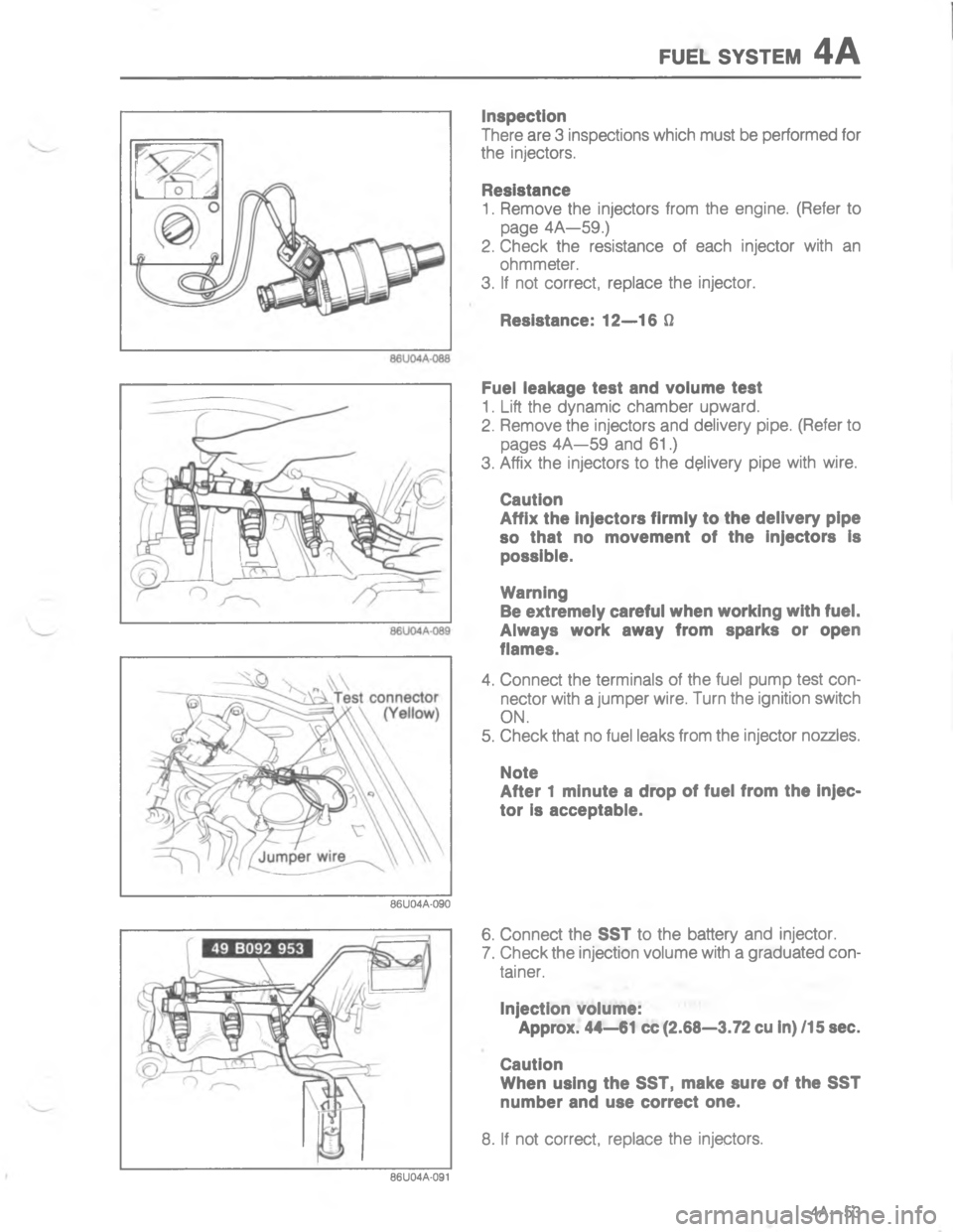 MAZDA MX-6 1988  Workshop Manual E:5. 767#5-
#




;

H

,

;

H

	
*


:
	
%
G

/
C

	



D


	



G 