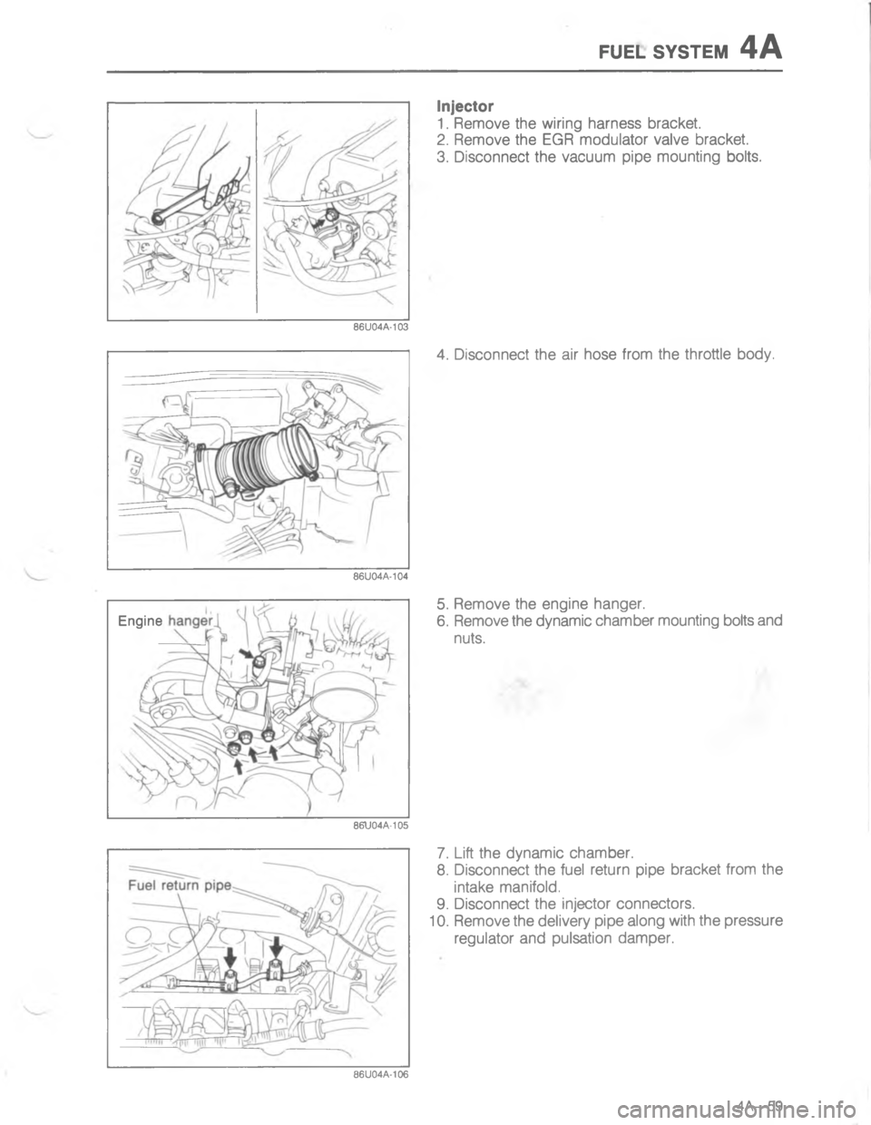 MAZDA MX-6 1988  Workshop Manual E:5. 767#5-<

;
H
G
C


D



=
 
< 5<G 