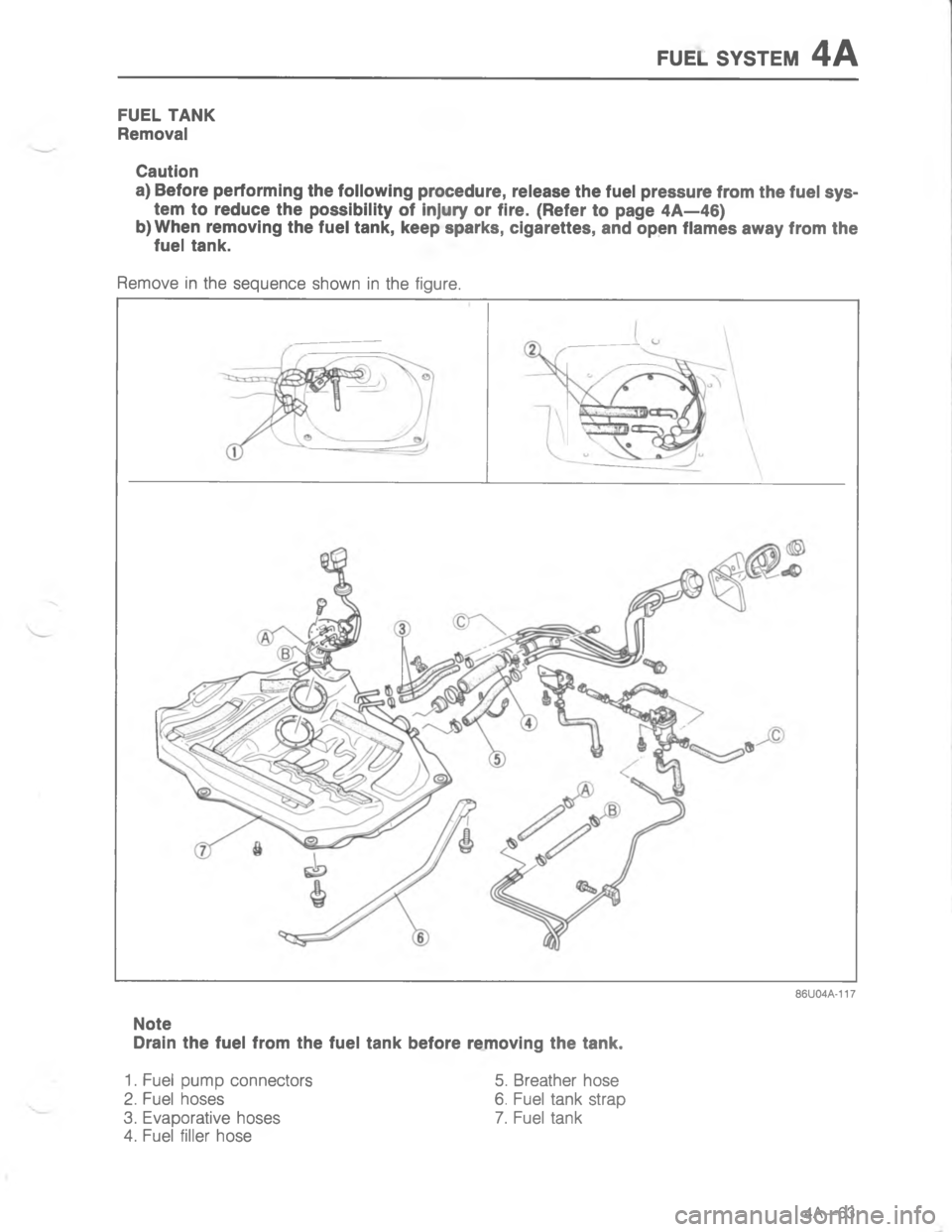 MAZDA MX-6 1988  Workshop Manual E:5. 767#5-




1
%
4




;
H
GC
<
DG 