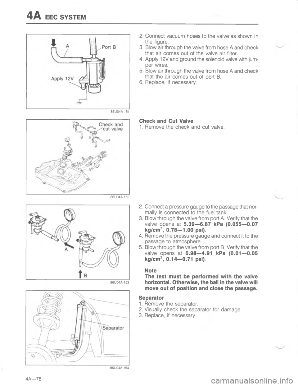 MAZDA MX-6 1988  Workshop Manual -5;

H

G

C

<

<



;
 
H
&&7
<
G

C
&-
<


+
&


;
HG 