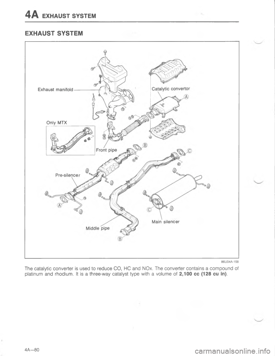 MAZDA MX-6 1988  Workshop Manual -55>
5
/


#
G 