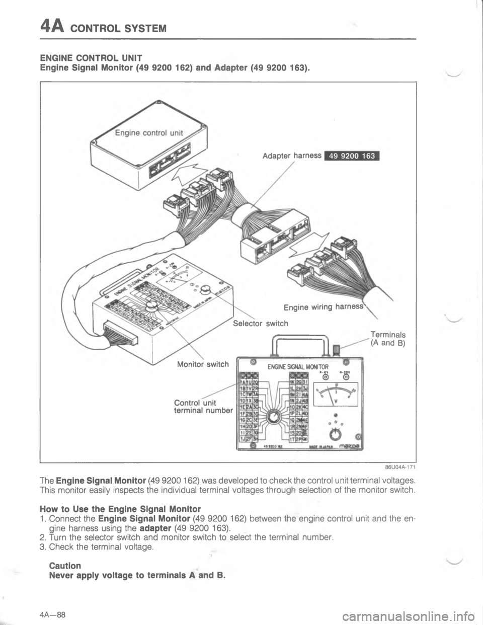 MAZDA MX-6 1988  Workshop Manual -\(/\)#4


G
5
7

\(
#
2

"
^

#2
#

2
2
;
H
#

G 