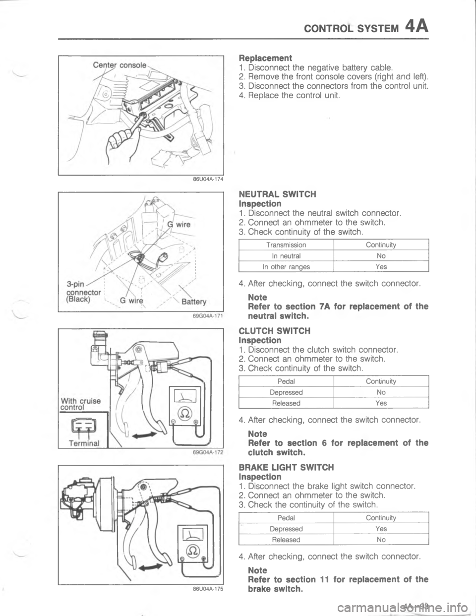 MAZDA MX-6 1988  Workshop Manual (/)#4/. 767#5-

;
H
G
=


;
H
#


G



0


;
H
-\(
,\)
46
G


#
:	


;
H
-\(
,6
4
G


1G< 