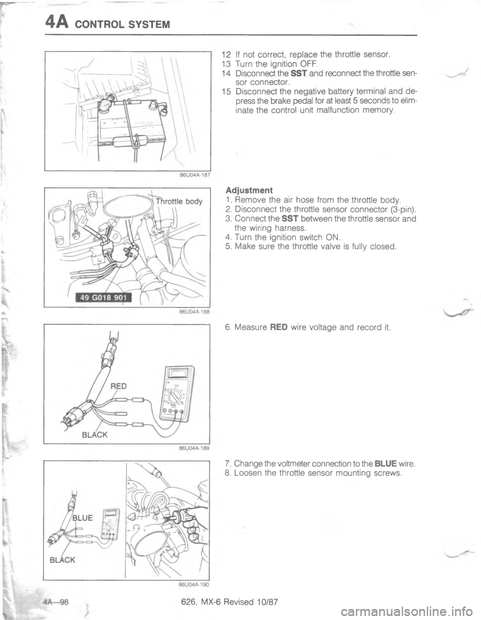 MAZDA MX-6 1988  Workshop Manual -\(


	



	

;
H!

G
C
<
D:

<; 