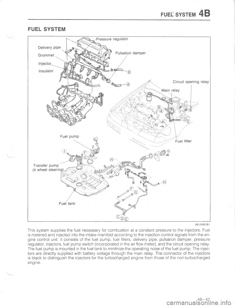 MAZDA MX-6 1988  Workshop Manual E:5.Q 767#5-E
<
#



#
	

G 