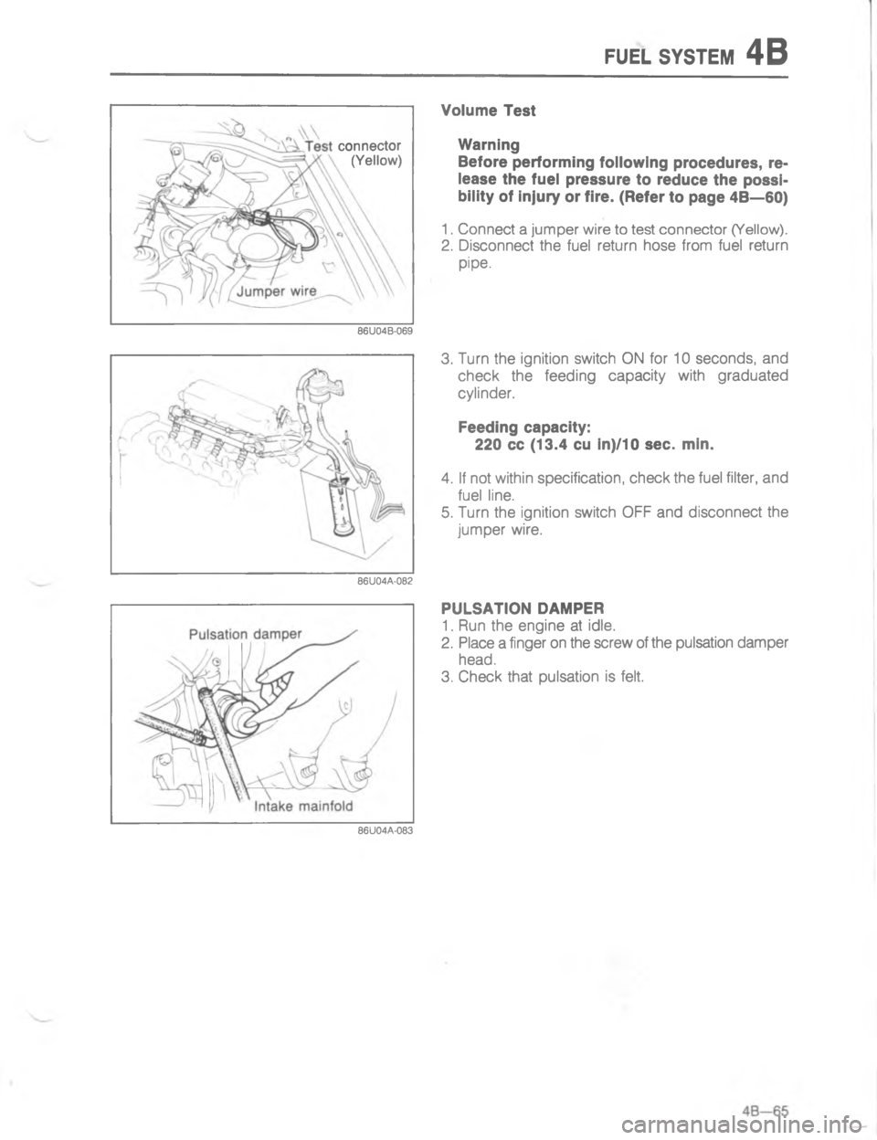 MAZDA MX-6 1988  Workshop Manual 8) #!#%- 
2A

:
!
1

;

H

 

-
G

C
W

 =0

;

H
 
