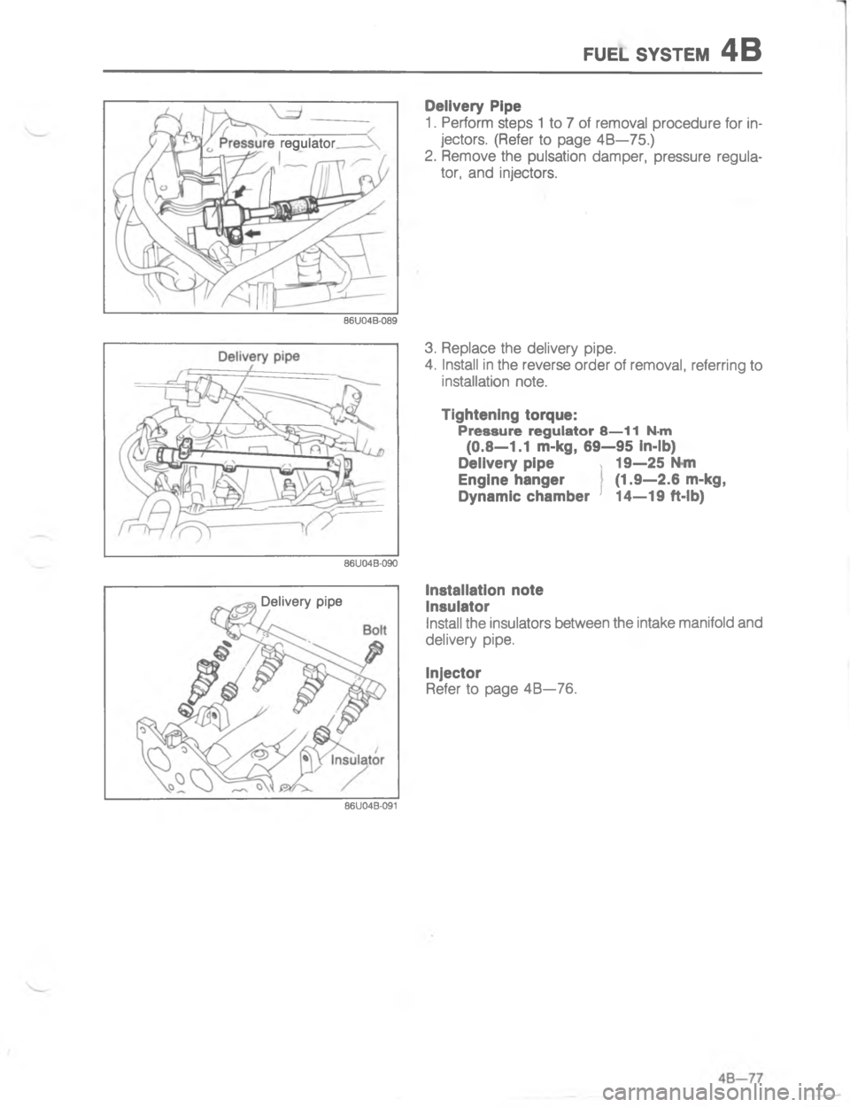 MAZDA MX-6 1988  Workshop Manual E:5. 767#5-/ 

W
;

H
G



4








4 
,
< 