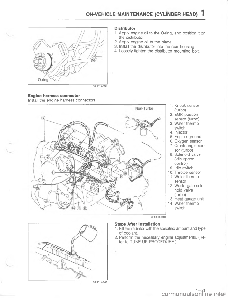 MAZDA MX-6 1988  Workshop Manual /)159(.5 )#5))(5 2(6.),54 95,3	


;
H
G



2
;
		
H
	
G
C
<
D
	

2




	


2


	
<



;
< 