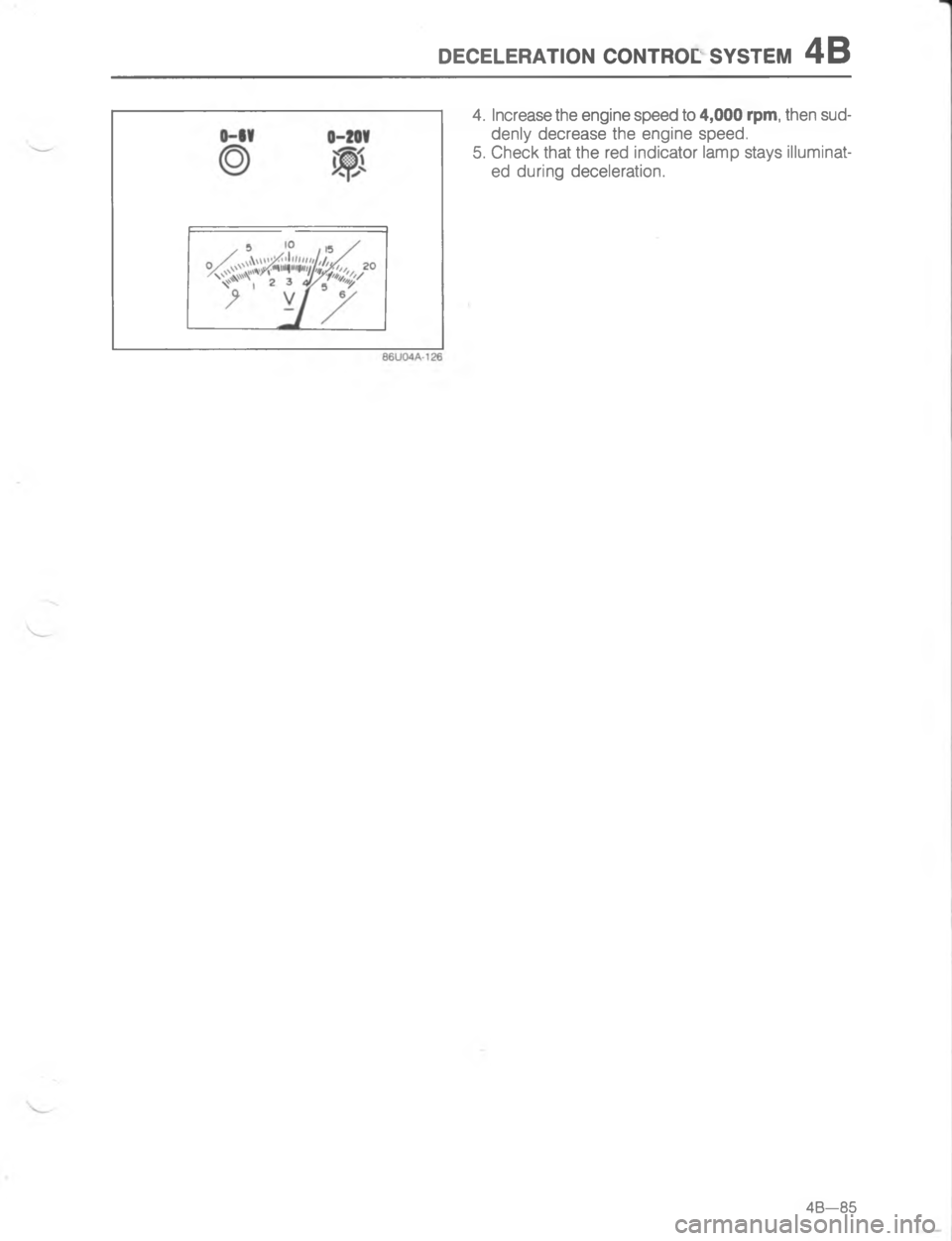 MAZDA MX-6 1988  Workshop Manual ,5(5.54#/) (/)#4/. 767#5 G 8G 		6--

C
G 