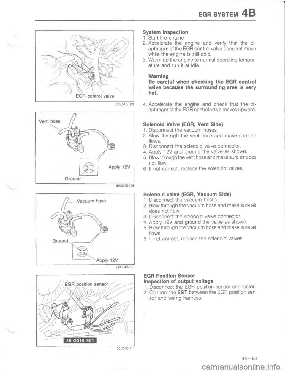 MAZDA MX-6 1988  Workshop Manual 5@4 767#5-

;


H


:
\(
+
G



;

H
G
C

<



;

H
G
C

<




;!
	<:G 