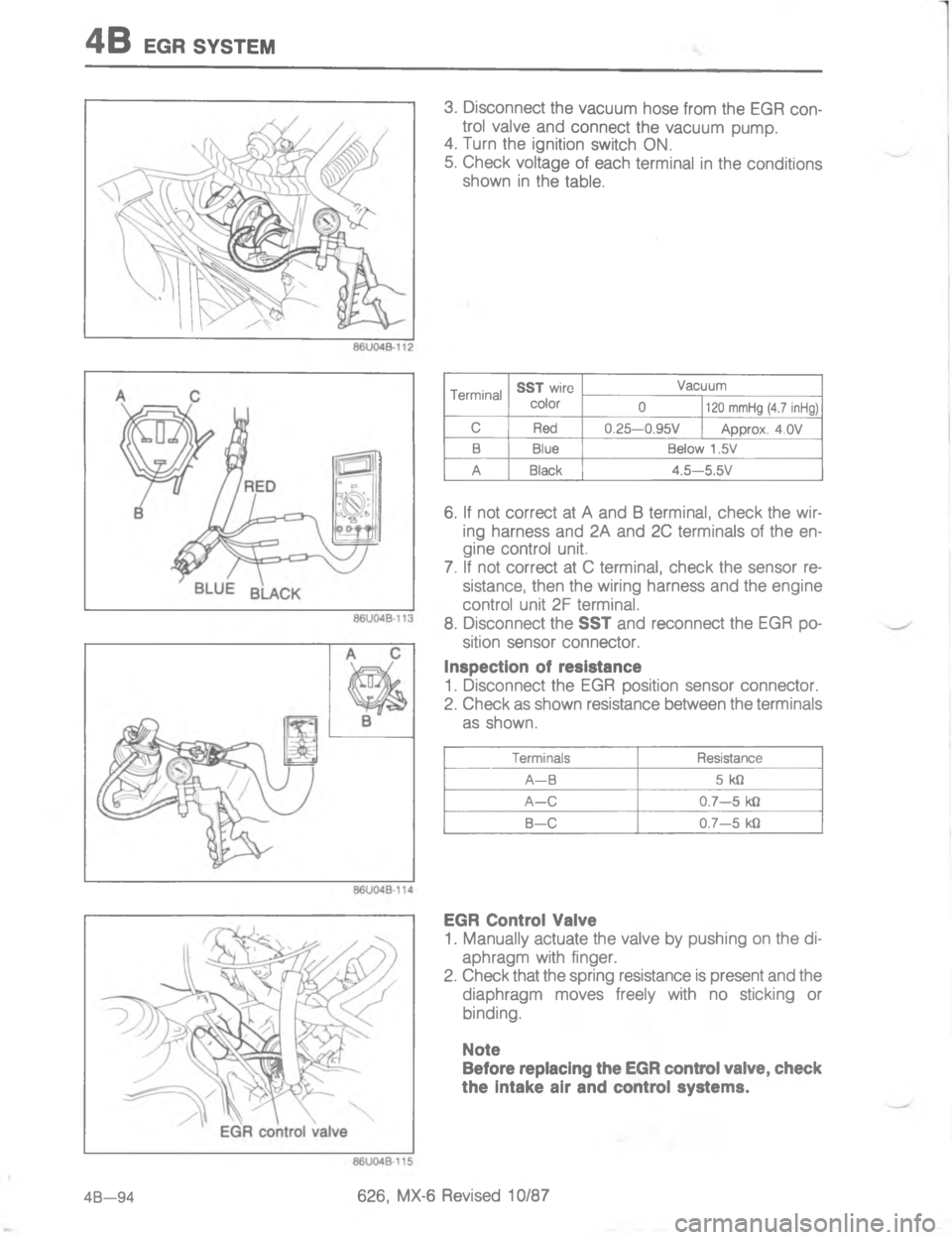MAZDA MX-6 1988  Workshop Manual -/5GH

G
C
	
#
1
=

\(
4
=

8
8

<


D
	


	


;

#


8=



;

!

:
4 