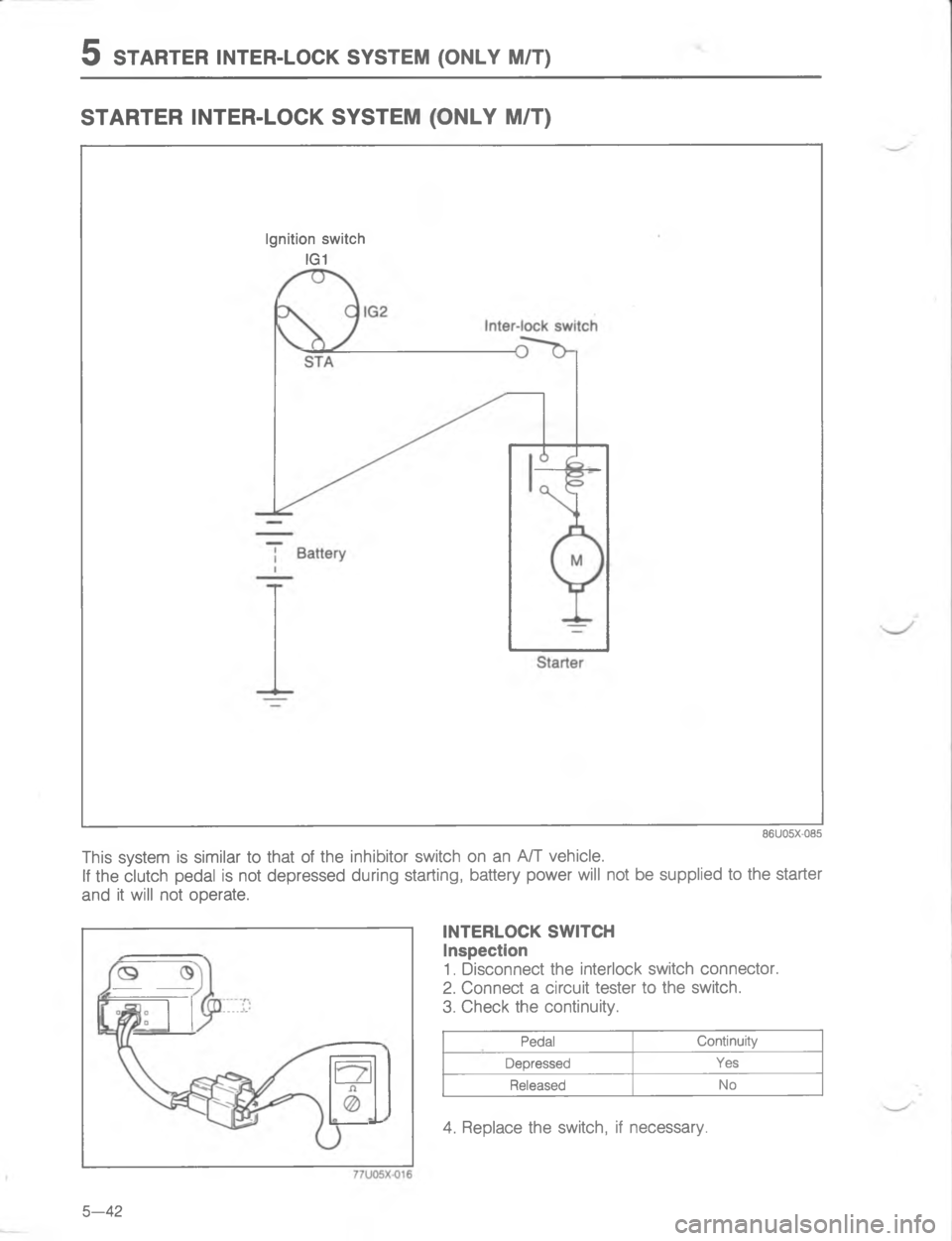 MAZDA MX-6 1988  Workshop Manual C 7#4#547#4


<
#


0D


;
H
-\(
,6
4\)
GC 