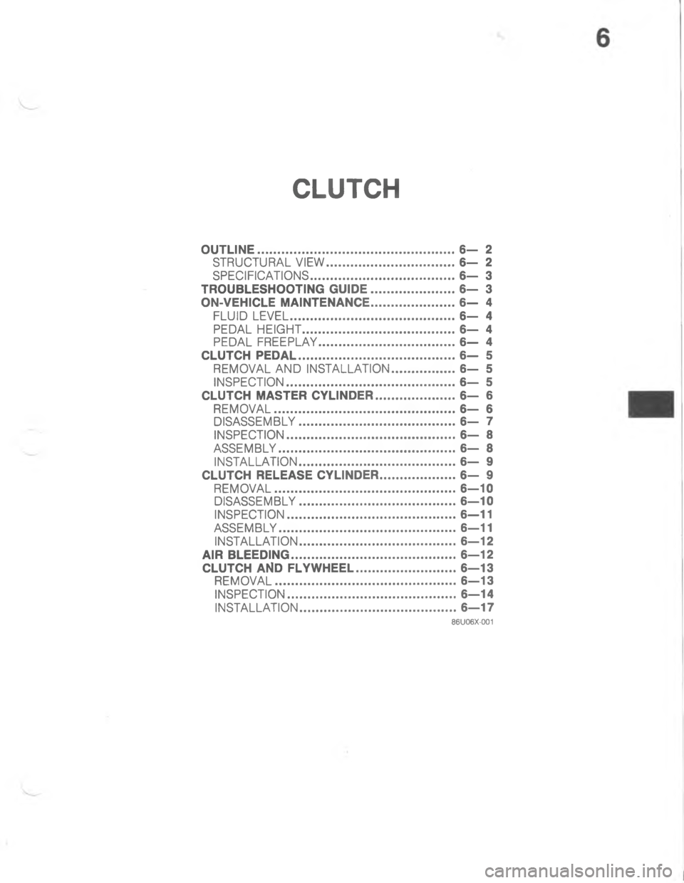 MAZDA MX-6 1988  Workshop Manual $)%$(
>>>
7B
7-5B

>B

>
E.:
B
-B
-5,B

>>>B
45/1

\)7
0
4
B
,B
\)

\)B

4
B
,B
\)


\)7#
	

4B
\)7-5\(B
\)7#.B
<:=<>== 