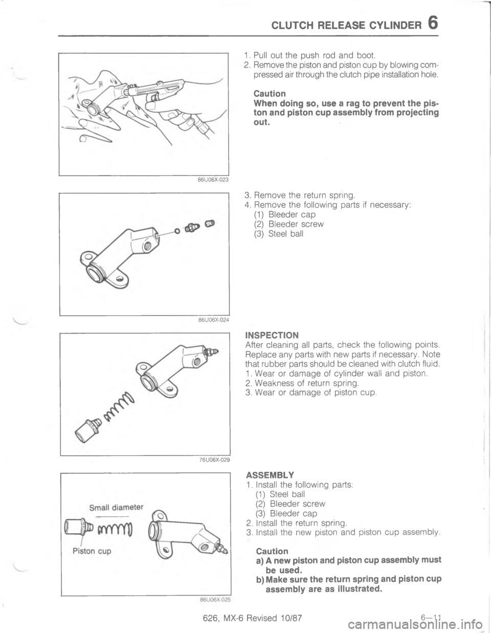 MAZDA MX-6 1988  Workshop Manual (.:#(9 45.575 (6.),54 <<:=<>=;H
;





H
G
2
2
2
<


4


;
H
D
	:

2
2
2
;
H


1
1
<;< 