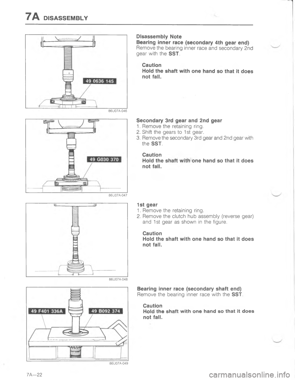 MAZDA MX-6 1988  Workshop Manual 7,7
:
4&







;
H





*

;




:
4


<:D 