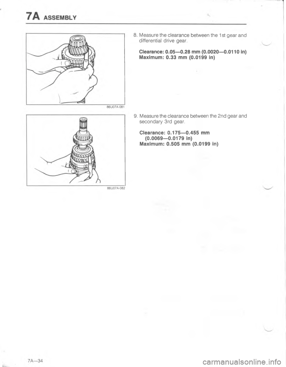 MAZDA MX-6 1988  Workshop Manual  	 ! 	
 & 
!"

<

	

4-

 