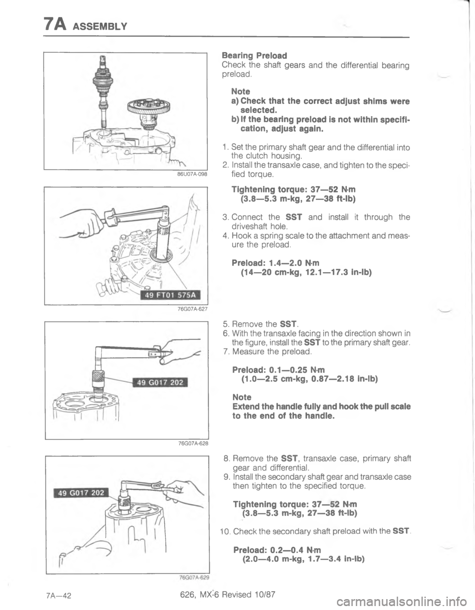 MAZDA MX-6 1988  Workshop Manual 77<&
\(








;

0

H1
&
G

/

D<
C1
<
1
D
/


 6

1



0

1
/
 DD<; 